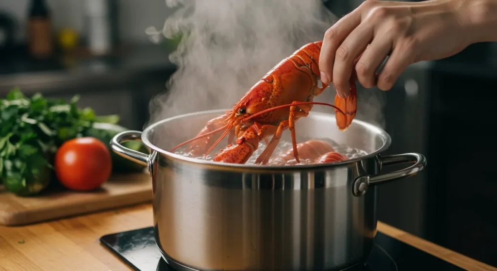 boiling lobsters