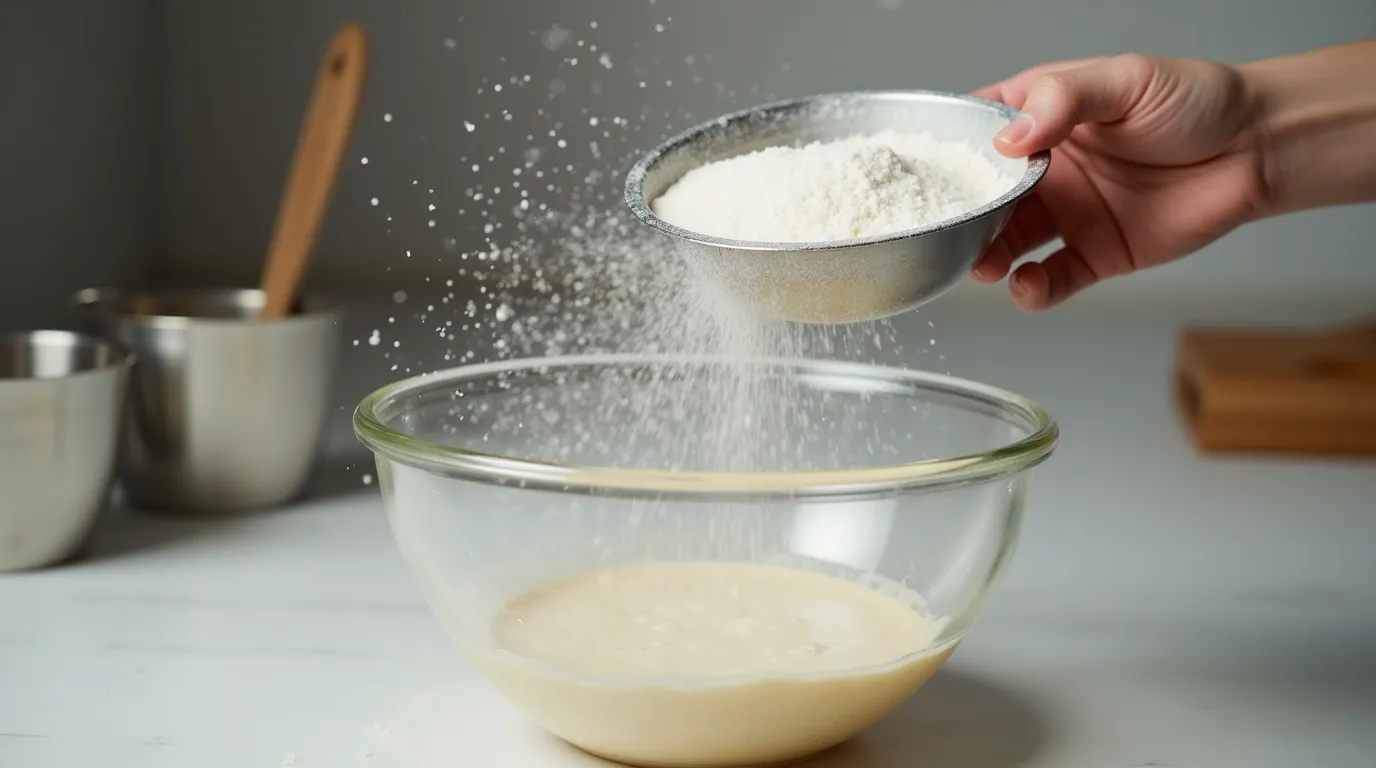 combining dry ingredients