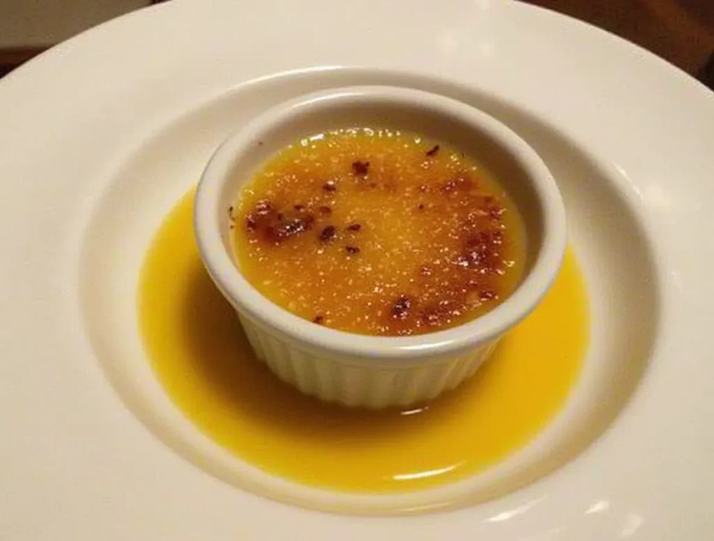 crab brulee recipe in a ramekin