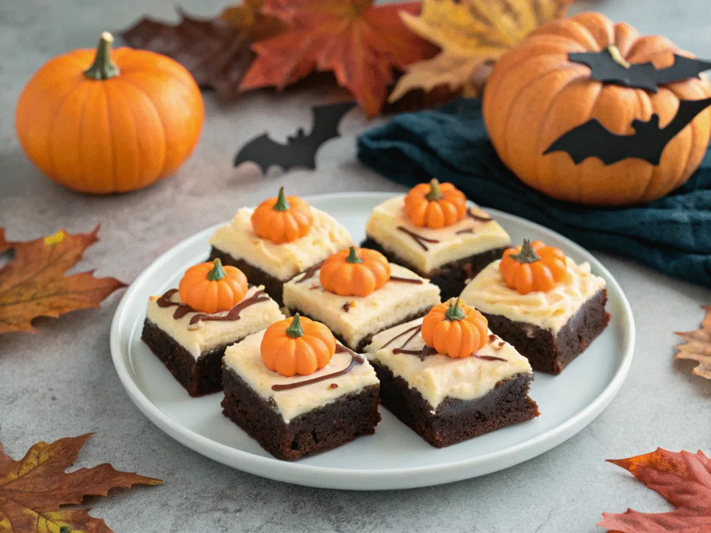 image of Cheesecake Brownies for Halloween