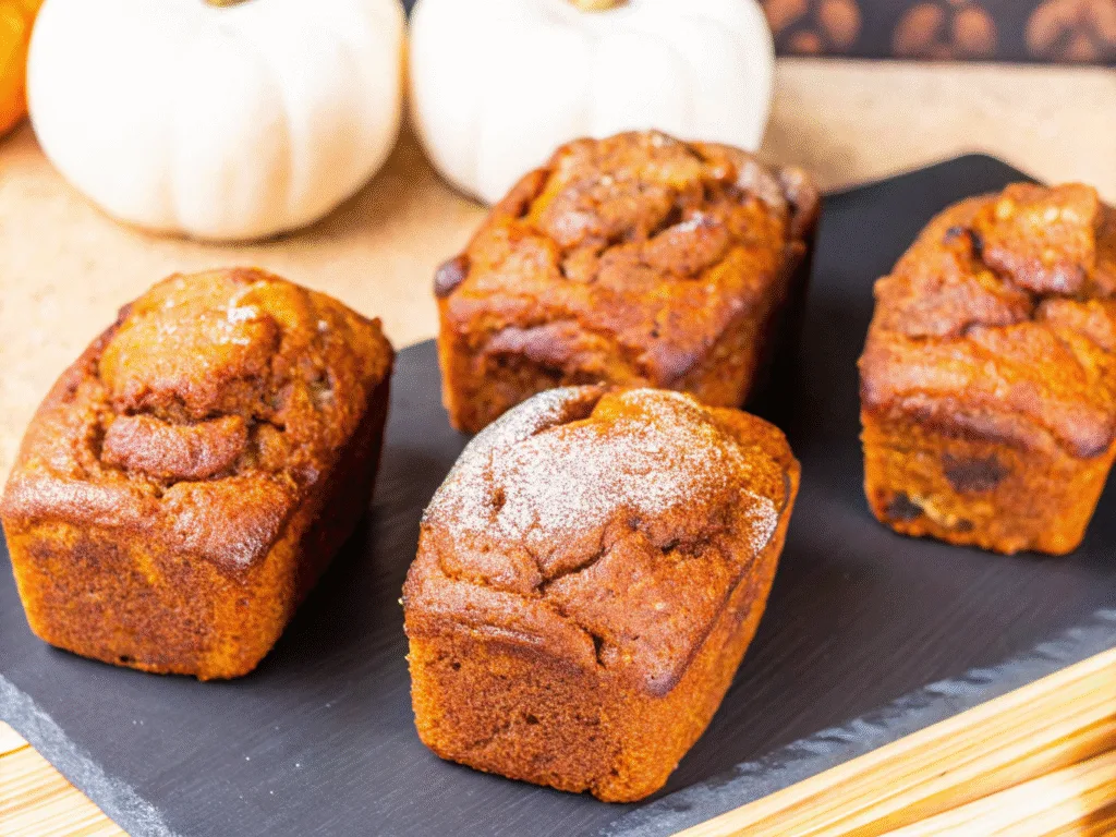 image of Cinnamon Swirl Mini Pumpkin Loaf Delight