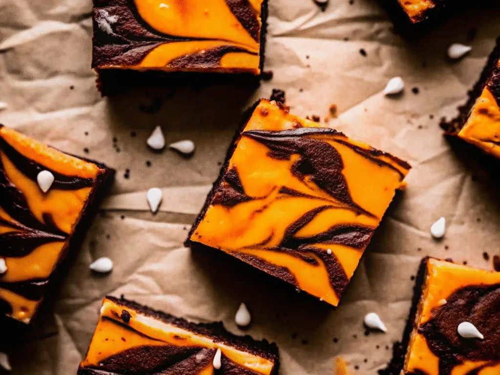 image of Loaded Halloween Cream Cheese Brownies Delight