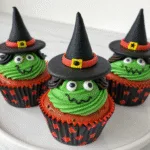 image of Wicked Witch Halloween Cupcakes