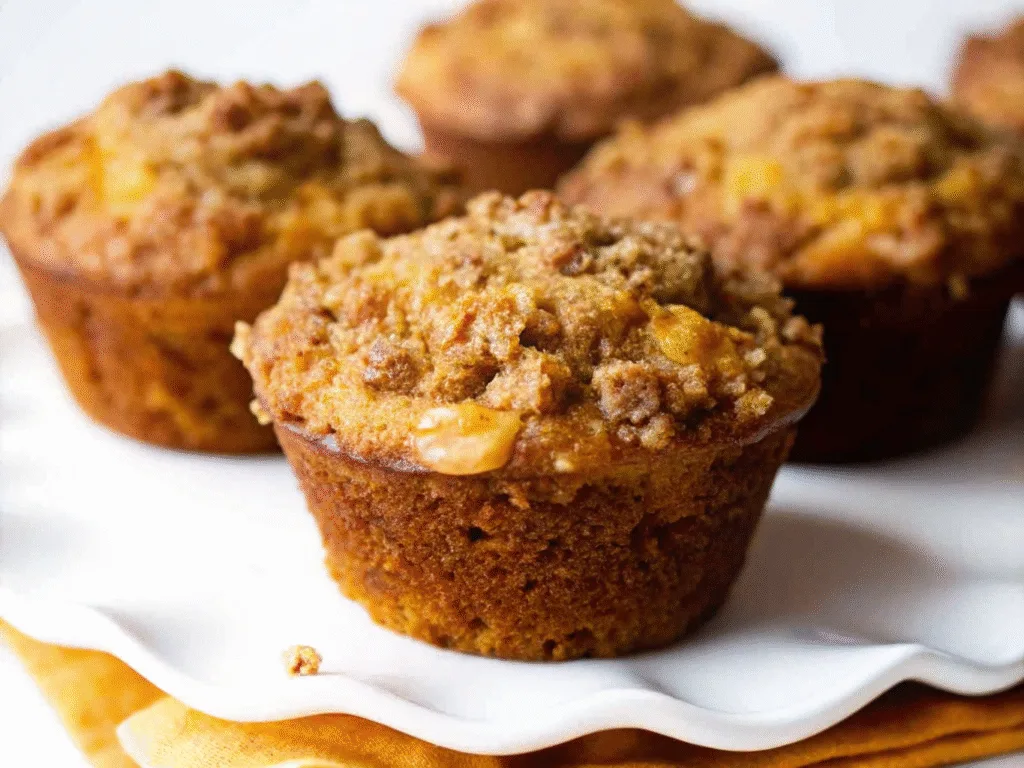 image of Pumpkin Apple Streusel Muffins